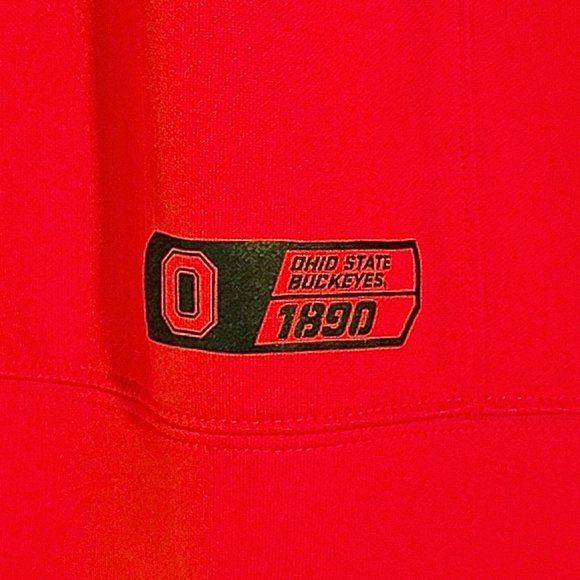 NIKE Dri-Fit Men's Small Ohio State Buckeyes Full Zip Jacket Red & Gray - Picture 5 of 8